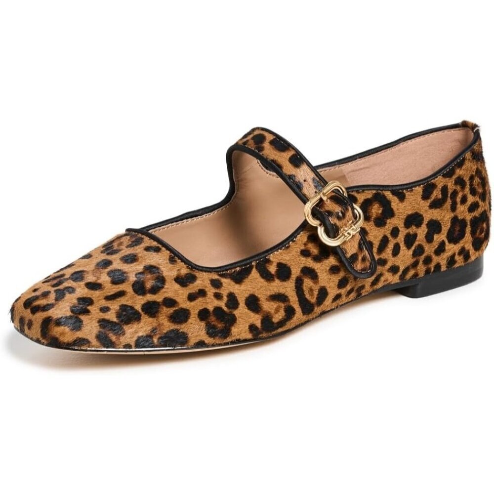 Sam Edelman Womens Granada Tan Leather Michaela Mary Jane Ballet Flat Shoes